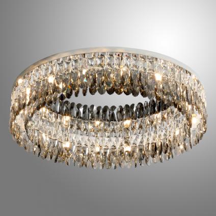 Люстра TGXD85020-500/6 CR хром/прозрачный+дымчатый 6x40W E14 d500 h160, XUAN21 У1